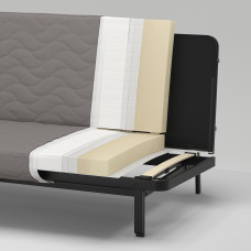 Доставка из Польши ⭐⭐⭐⭐⭐ NYHAMN 3-местный диван-кровать с поролоновым матрасом Naggen/темно-серый,ИКЕА-89499982, Евро Икеа Калининград