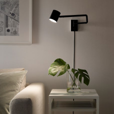 Доставка из Польши ⭐⭐⭐⭐⭐ NYMANE lampa scienna z ramieniem obrotowym, antracyt,ИКЕА-70415218, Евро Икеа Калининград