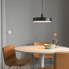 Доставка из Польши ⭐⭐⭐⭐⭐ NYMANE lampa wiszaca LED, bezprzewodowy przyciemniany biale spektrum/antracyt, 38 cm,ИКЕА-90504044, Евро Икеа Калининград
