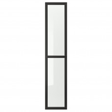 Доставка из Польши ⭐⭐⭐⭐⭐ OXBERG Стеклянная дверь, черно-коричневая, 40x192 cm,ИКЕА-30275564, Евро Икеа Калининград