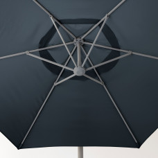Доставка из Польши ⭐⭐⭐⭐⭐ OXNO / LINDOJA Зонт, подвесной с основанием, синий/темно-серый Svarto, 300 cm,ИКЕА-29291466, Евро Икеа Калининград