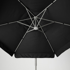 Доставка из Польши ⭐⭐⭐⭐⭐ OXNO / VARHOLMEN Зонт от солнца, подвесной с основанием, серый темно-серый/Svarto темно-серый, 300 cm,ИКЕА-09413614, Евро Икеа Калининград