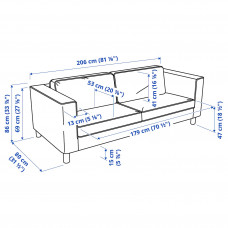 Доставка из Польши ⭐⭐⭐⭐⭐ PARUP sofa 3-osobowa, Gunnared bezowy,ИКЕА-09389464, Евро Икеа Калининград