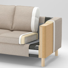 Доставка из Польши ⭐⭐⭐⭐⭐ PARUP sofa 3-osobowa z szezlongiem, Vissle miodowy braz,ИКЕА-39514287, Евро Икеа Калининград