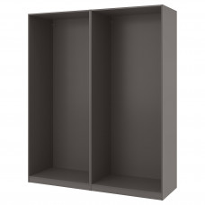 Доставка из Польши ⭐⭐⭐⭐⭐ PAX 2 каркаса гардероба темно-серого цвета, 200x58x236 cm,ИКЕА-79432181, Евро Икеа Калининград