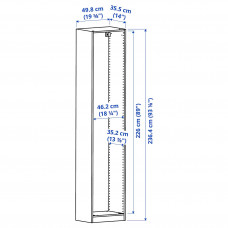 Доставка из Польши ⭐⭐⭐⭐⭐ PAX obudowa szafy, bialy, 50x35x236 cm,ИКЕА-40214565, Евро Икеа Калининград