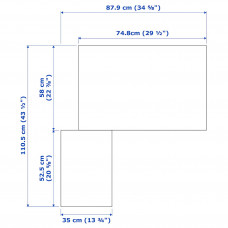 Доставка из Польши ⭐⭐⭐⭐⭐ PAX / FARDAL/AHEIM szafa narozna, polysk bialy/lustro, 110/88x236 cm,ИКЕА-49336157, Евро Икеа Калининград