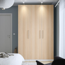 Доставка из Польши ⭐⭐⭐⭐⭐ PAX / FORSAND kombinacja szafy, bialy/dab bejcowany na bialo, 150x60x236 cm,ИКЕА-59478113, Евро Икеа Калининград
