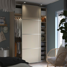 Доставка из Польши ⭐⭐⭐⭐⭐ PAX / MEHAMN Гардеробная комбинация, 2str bezowy, 150x66x236 cm,ИКЕА-49432291, Евро Икеа Калининград