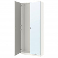 Доставка из Польши ⭐⭐⭐⭐⭐ PAX / VIKEDAL Шкаф/2 двери, белый/зеркало, 100x38x236 cm,ИКЕА-09905466, Евро Икеа Калининград