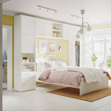 Доставка из Польши ⭐⭐⭐⭐⭐ PLATSA szafa 8 drzwi+3 szuflady, bialy/Fonnes Sannidal, 340x42x241 cm,ИКЕА-49336548, Евро Икеа Калининград