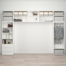 Доставка из Польши ⭐⭐⭐⭐⭐ PLATSA szafa 8 drzwi+3 szuflady, bialy/Fonnes Sannidal, 340x42x241 cm,ИКЕА-49336548, Евро Икеа Калининград