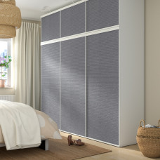 Доставка из Польши ⭐⭐⭐⭐⭐ PLATSA szafa z 6 drzwiami przesuwanymi, bialy Larkollen/ciemnoszary, 180x57x221 cm,ИКЕА-09494158, Евро Икеа Калининград