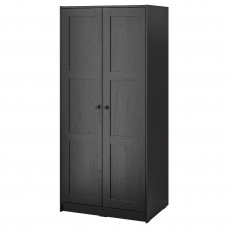 Доставка из Польши ⭐⭐⭐⭐⭐ RAKKESTAD Шкаф/2 двери, черно-коричневый, 79x176 cm,ИКЕА-50453758, Евро Икеа Калининград