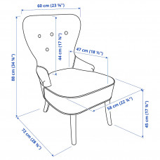 Доставка из Польши ⭐⭐⭐⭐⭐ REMSTA fotel, Крюкebo bezowy,ИКЕА-40477948, Евро Икеа Калининград