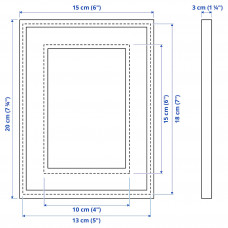 Доставка из Польши ⭐⭐⭐⭐⭐ RODALM ramka, czarny, 13x18 cm,ИКЕА-10548867, Евро Икеа Калининград