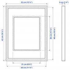 Доставка из Польши ⭐⭐⭐⭐⭐ RODALM ramka, czarny, 30x40 cm,ИКЕА-20548918, Евро Икеа Калининград