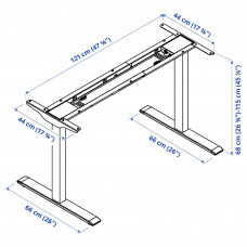 Доставка из Польши ⭐⭐⭐⭐⭐ RODULF podstawa sit/stand blatu stolu, bialy, 140x80 cm,ИКЕА-60464290, Евро Икеа Калининград