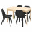 Доставка из Польши RONNINGE / ODGER stol i 4 krzesla, brzoza/antracyt, 118/173 cm ИКЕА-09429059, ЕВРОИКЕА Калининград