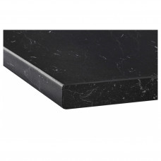 Доставка из Польши ⭐⭐⭐⭐⭐ SALJAN blat na wymiar, czarny imitacja marmuru/laminat, 45.1-63.5x3.8 cm,ИКЕА-20345497, Евро Икеа Калининград