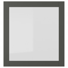Доставка из Польши ⭐⭐⭐⭐⭐ SINDVIK drzwi szklane, ciemnoszary/szklo bezbarwne, 60x64 cm,ИКЕА-10538806, Евро Икеа Калининград