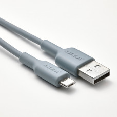 Доставка из Польши ⭐⭐⭐⭐⭐ SITTBRUNN USB-A на USB-микро, голубой, 1 m,ИКЕА-10539491, Евро Икеа Калининград