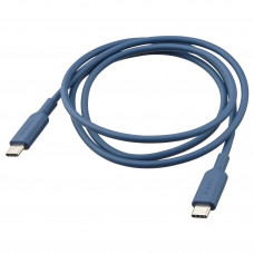 Доставка из Польши ⭐⭐⭐⭐⭐ SITTBRUNN USB-C на USB-C, синий, 1 m,ИКЕА-30546650, Евро Икеа Калининград