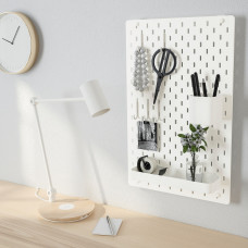 ⭐⭐⭐⭐⭐ СКАДИС Комбинированная перфорированная доска, белая, 36x56 cm - ИКЕА,IKEA-29303898, Евро Икеа Калининград