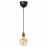 Доставка из Польши SKAFTET / MOLNART lampa wiszaca z zarowka, mosiadzowane ksztalt dzwonu/brazowe szklo przezroczyste ИКЕА-39491262, ЕВРОИКЕА Калининград
