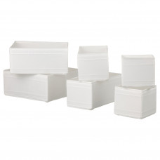 ⭐⭐⭐⭐⭐ SKUBB Набор контейнеры, 6 шт., белый,IKEA-00428549, Евро Икеа Калининград