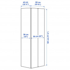 Доставка из Польши ⭐⭐⭐⭐⭐ SMASTAD szafa, bialy/bialy, 60x42x181 cm,ИКЕА-09549071, Евро Икеа Калининград