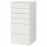 Доставка из Польши SMASTAD / PLATSA komoda, 6 szuflad, bialy/bialy, 60x57x123 cm ИКЕА-59387655, ЕВРОИКЕА Калининград