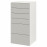 Доставка из Польши SMASTAD / PLATSA komoda, 6 szuflad, bialy/szary, 60x57x123 cm ИКЕА-29387727, ЕВРОИКЕА Калининград