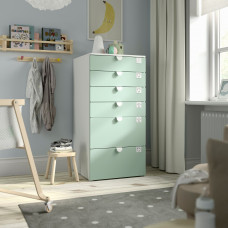 Доставка из Польши ⭐⭐⭐⭐⭐ SMASTAD / PLATSA komoda, 6 szuflad, 60x57x123 cm,ИКЕА-89545328, Евро Икеа Калининград