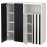 Доставка из Польши SMASTAD / PLATSA regal, bialy paski/czarny/bialy antracyt, 120x42x123 cm ИКЕА-99549948, ЕВРОИКЕА Калининград