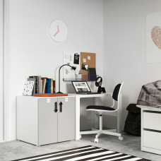 Доставка из Польши ⭐⭐⭐⭐⭐ SMASTAD / PLATSA szafka, bialy szary/z 1 polka, 60x57x63 cm,ИКЕА-09389789, Евро Икеа Калининград