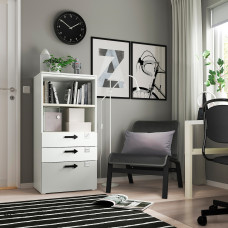 Доставка из Польши ⭐⭐⭐⭐⭐ SMASTAD / PLATSA regal, bialy szary/z 3 szufladami, 60x42x123 cm,ИКЕА-79420526, Евро Икеа Калининград