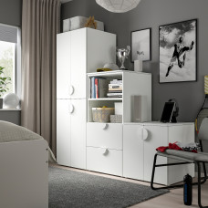 Доставка из Польши ⭐⭐⭐⭐⭐ SMASTAD / PLATSA regal, bialy/bialy, 180x57x181 cm,ИКЕА-59486071, Евро Икеа Калининград