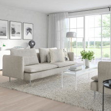 Доставка из Польши ⭐⭐⭐⭐⭐ SODERHAMN sofa 3-osobowa, Viarp bez/braz,ИКЕА-69305697, Евро Икеа Калининград