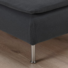 Доставка из Польши ⭐⭐⭐⭐⭐ SODERHAMN sofa 4-osobowa z szezlongiem, Fridtuna ciemnoszary,ИКЕА-49449611, Евро Икеа Калининград