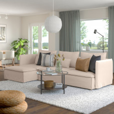 Доставка из Польши ⭐⭐⭐⭐⭐ SODERHAMN sofa 4-osobowa z szezlongiem, Gransel naturalny,ИКЕА-79502292, Евро Икеа Калининград