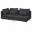 Доставка из Польши SODERHAMN sofa 3-osobowa, z otwartym koncem/Fridtuna ciemnoszary ИКЕА-29449626, ЕВРОИКЕА Калининград