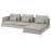 Доставка из Польши SODERHAMN sofa 4-osobowa, z szezlongiem i otwarty koniec/Viarp bez/braz ИКЕА-29305816, ЕВРОИКЕА Калининград