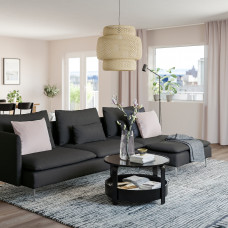 Доставка из Польши ⭐⭐⭐⭐⭐ SODERHAMN sofa 4-osobowa z szezlongiem, i otwarty koniec Fridtuna/ciemnoszary,ИКЕА-29449631, Евро Икеа Калининград