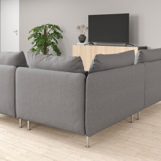 Доставка из Польши ⭐⭐⭐⭐⭐ SODERHAMN sofa narozna 4-osobowa, z otwartym koncem/Tonerud szary,ИКЕА-19452073, Евро Икеа Калининград