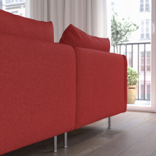 Доставка из Польши ⭐⭐⭐⭐⭐ SODERHAMN sofa 4-osobowa z szezlongiem, Tonerud czerwony,ИКЕА-99514642, Евро Икеа Калининград