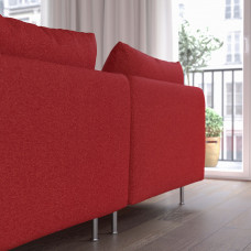 Доставка из Польши ⭐⭐⭐⭐⭐ SODERHAMN sofa narozna 4-osobowa, z otwartym koncem/Tonerud czerwony,ИКЕА-29514419, Евро Икеа Калининград