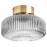 Доставка из Польши SOLKLINT lampa sufitowa, mosiadz/szare szklo przezroczyste, 27 cm ИКЕА-40472031, ЕВРОИКЕА Калининград