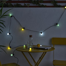Доставка из Польши ⭐⭐⭐⭐⭐ SOLVINDEN lancuch swietlny LED z 12 zarowkami, na baterie/zewnetrzne wielobarwny,ИКЕА-30570598, Евро Икеа Калининград