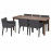 Доставка из Польши STRANDTORP / MARENAS stol i 6 krzesel, brazowy/czarny Gunnared ciemnoszary, 150/205/260 cm ИКЕА-89518829, ЕВРОИКЕА Калининград